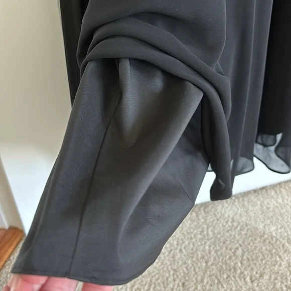 Aidan Mattox Black and Nude Gown - Picture 8 of 9